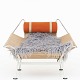 Roxy Klassik 
presents: 
Hans J. 
Wegner / 
Getama.
GE 225 - 
'Flagline 
chair' with 
white base and 
original ...