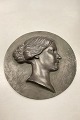 Danam Antik 
presents: 
Danish 
Silhouet 
Portrait Young 
Lady in Bronze 
Signed by A.S. 
Jag 22