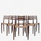 Roxy Klassik 
presents: 
N. O. 
Møller / J. L. 
Møllers 
Møbelfabrik
NO 78 - Set of 
6 dining chairs 
in rosewood ...