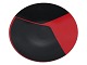 Antik K 
presents: 
Ib 
Geertsen
Large black 
and red enamel 
dish
