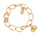 Aabenraa 
Antikvitetshandel 
presents: 
Ole 
Lynggaard, 
Copenhagen, 
14kt gold Love 
bracelet with 
charms. L: 
20,5cm