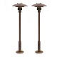 Aabenraa 
Antikvitetshandel 
presents: 
Pair of 
Poul Henningsen 
PH 3/2,5 copper 
garden lamps: 
H: 90cm