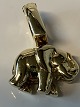 Antik Huset 
presents: 
Elephant 
pendant in 14 
Karat gold with 
a brilliant