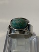 Antik Huset 
presents: 
Silver 
ring with 
beautiful green 
stone, designed 
by David 
Andersen. 
Stamped 925s