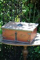 K&Co. presents: 
Swedish 
19th century 
wooden box with 
original red 
terracotta 
color...