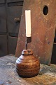 K&Co. presents: 
Antique 
Swedish 
candlestick 
from the 19th 
century in wood 
with a wrought 
iron candle 
holder and ...