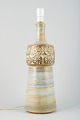 L'Art presents: 
Arne Finne 
for Søholm.
Very large 
ceramic lamp 
with 
period-typical 
pattern.