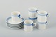 L'Art presents: 
Royal 
Copenhagen Blue 
Fan, six coffee 
cups with 
matching 
saucers.