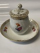 Antik Huset 
presents: 
German KPM 
Cream Cup in 
Porcelain with 
Flowers.
Height with 
lid 11 cm.