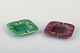 L'Art presents: 
Two 
ashtrays, 
Aluminia.
