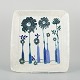 L'Art presents: 
Birger 
Kaipiainen 
(1915–1988) for 
Arabia
Large 
decorative 
square ceramic 
dish with 
floral ...