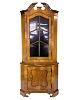 Osted Antik & 
Design 
presents: 
Antique 
Display 
Case/Corner 
Cabinet - 
Baroque Style - 
Walnut - Glass 
Door With ...