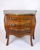 Osted Antik & 
Design 
presents: 
Chest of 
drawers - 
Rococo style - 
Marble top - 
Rosewood - 
Brass handles
