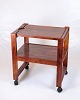 Osted Antik & 
Design 
presents: 
Serving 
Cart On Wheels 
- Dark Wood - 
Removable 
Cutting Board - 
Vintage Style
