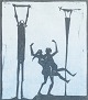 L'Art presents: 
Åke Holm, 
Sweden.
Woodcut, 
1970s.