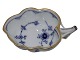 Antik K 
presents: 
Blue 
Fluted with 
gold edge
Small dish 
with handle