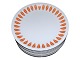 Antik K 
presents: 
Lyngby 
Lotus
Orange dinner 
plate 24.0 cm.