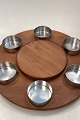 Danam Antik 
presents: 
Stelton 
Lazy Susan 
Fondue 
turntable with 
6 Stainless 
steel bowls