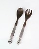 Osted Antik & 
Design 
presents: 
Salad set 
- King - Georg 
Jensen - Silver 
& Horn - 18cm
