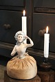 K&Co. presents: 
Decorative 
old French half 
doll in 
porcelain from 
the 20s with 
fabric dress / 
pillow (old ...