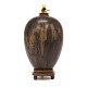 Aabenraa 
Antikvitetshandel 
presents: 
Stoneware 
vase by Gerd 
Bøgelund for 
Royal 
Copenhagen with 
bronze base and 
...