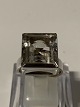 Antik Huset 
presents: 
Vintage, 
Ladies ring in 
sterling silver 
with clear 
stone.
Size. 57.