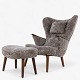 Roxy Klassik 
presents: 
Ib Madsen 
& Acton 
Schubell.
Newly 
upholstered 
armchair with 
stool in 
Scandilock ...