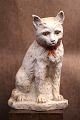 K&Co. presents: 
19th 
century cat 
figurine in 
painted plaster 
with a really 
nice patina. 
Height: 
24.5cm.