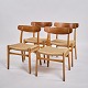 Osted Antik & 
Design 
presents: 
Set of 
Four Dining 
Chairs - Model 
CH23 - Teak - 
Hans J. Wegner 
- Carl Hansen & 
...