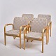 Osted Antik & 
Design 
presents: 
Set of 
Four Armchairs 
- Model 45 - 
Birch & Rattan 
- Alvar Aalto - 
Artek - Finland

