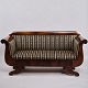 Osted Antik & 
Design 
presents: 
Antique 
Sofa - Empire 
Style - Striped 
Upholstery - 
Mahogany - 
1830s
