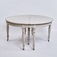 Osted Antik & 
Design 
presents: 
Round 
Dining Table / 
Moon Table - 
Louis Seize - 
Gray painted - 
Round legs - 
...
