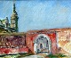 Pegasus – Kunst 
- Antik - 
Design 
presents: 

Kielberg, 
Ole (1911 - 
1985) Denmark: 
Red gate. 
Kronborg, 
1966-68.