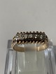 Antik Huset 
presents: 
Beautiful 
ladies' ring in 
18 carat gold, 
with small 
white stones, 
stamped 750 
Size 57