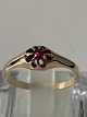 Antik Huset 
presents: 
Women's 
ring in 14 
carat gold, 
with red stone.
Size 58