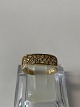 Antik Huset 
presents: 
Beautiful 
ladies' ring in 
18 karat gold, 
with small 
white stones, 
stamped 750, 
size 55
