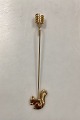 Danam Antik 
presents: 

Georg 
Jensen Golden 
Christmas 
Candleholder - 
Squirrel 2004