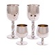 Aabenraa 
Antikvitetshandel 
presents: 
Set of 
four 
sterlingsilver 
cups made by 
Holmsted, 
Denmark. H: 18 
& 9cm. W: ...