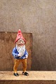 K&Co. presents: 
Decorative 
old painted 
terracotta 
Santa Claus 
with fine 
patina...