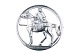 Antik K 
presents: 
Cohr 
silver
Large Niels 
Ebbesen brooch 
with man on 
horse