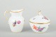 L'Art presents: 
Royal 
Copenhagen
Saxon Flower 
sugar bowl and 
creamer, c. 
1900.