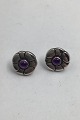 Danam Antik 
presents: 
Georg 
Jensen Sterling 
Silver Earrings 
(Studs) No. 36 
(Amethyst)