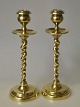 Pegasus – Kunst - Antik - Design presents: Pair of Danish antique brass candlesticks, 19th century.