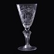 Aabenraa 
Antikvitetshandel 
presents: 
Glass 
goblet. H: 
20,5cm