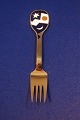 Antikkram 
presents: 
Michelsen/Georg 
Jensen 
Christmas fork 
2004 of gilt 
sterling silver
