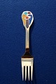 Antikkram 
presents: 
Michelsen 
Christmas fork 
2000 of Danish 
gilt sterling 
silver
