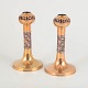 L'Art presents: Pentti Sarpaneva for Finland.Pair of brass candlesticks.