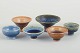L'Art presents: John Andersson for HöganäsSet of six miniature bowls, 1970/80s.