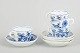 L'Art presents: Meissen Blue Onion Pattern, four espresso cups with matching saucers.