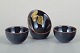 L'Art presents: GustavsbergSet of Three Miniature Bowls, Mid-20th Century.
